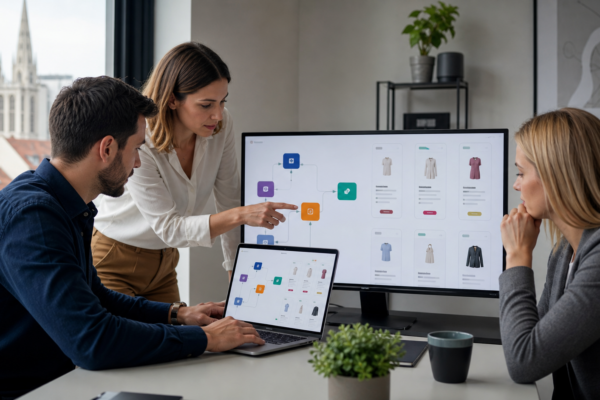 Tim webshopa analizira tokove email automatizacije