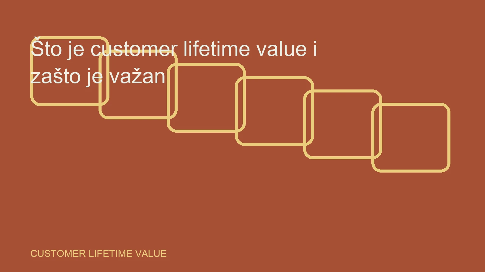 Urednička ilustracija za temu customer lifetime value