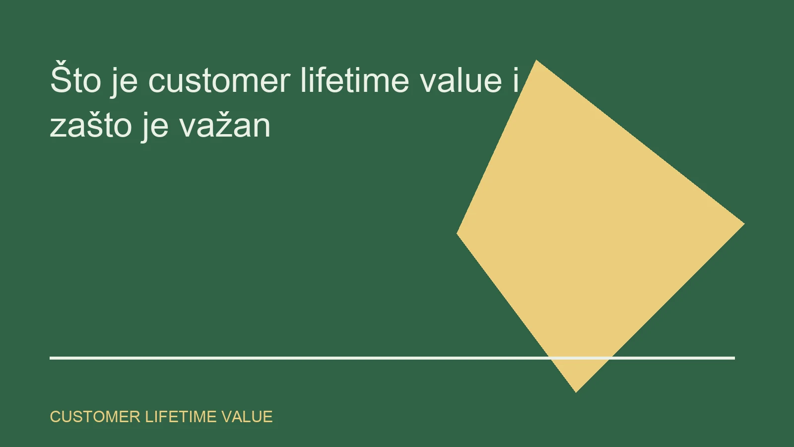 Urednička ilustracija za temu customer lifetime value